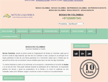 Tablet Screenshot of noviascolombia.com